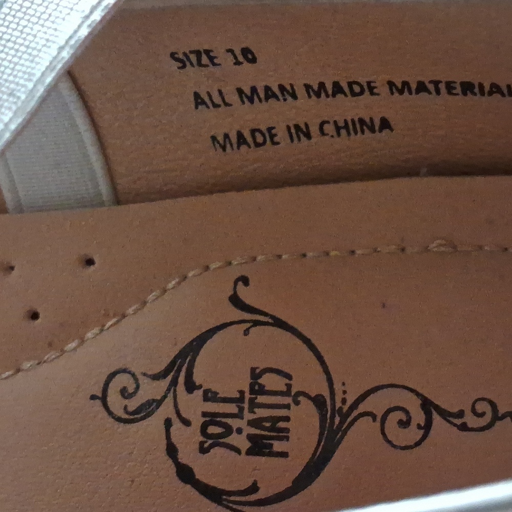 Sole Mates Silver Flats-Size::10 - Picture 4 of 4